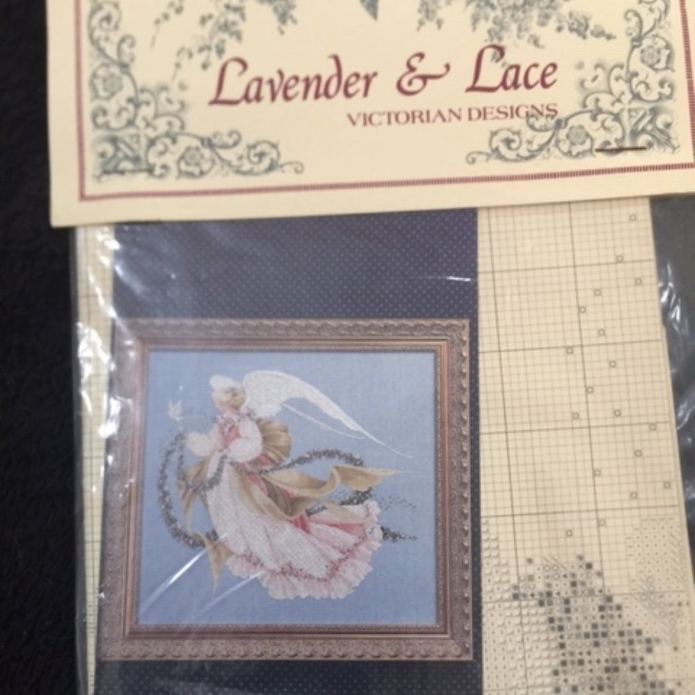Lavender & Lace Cross Stitch Pattern